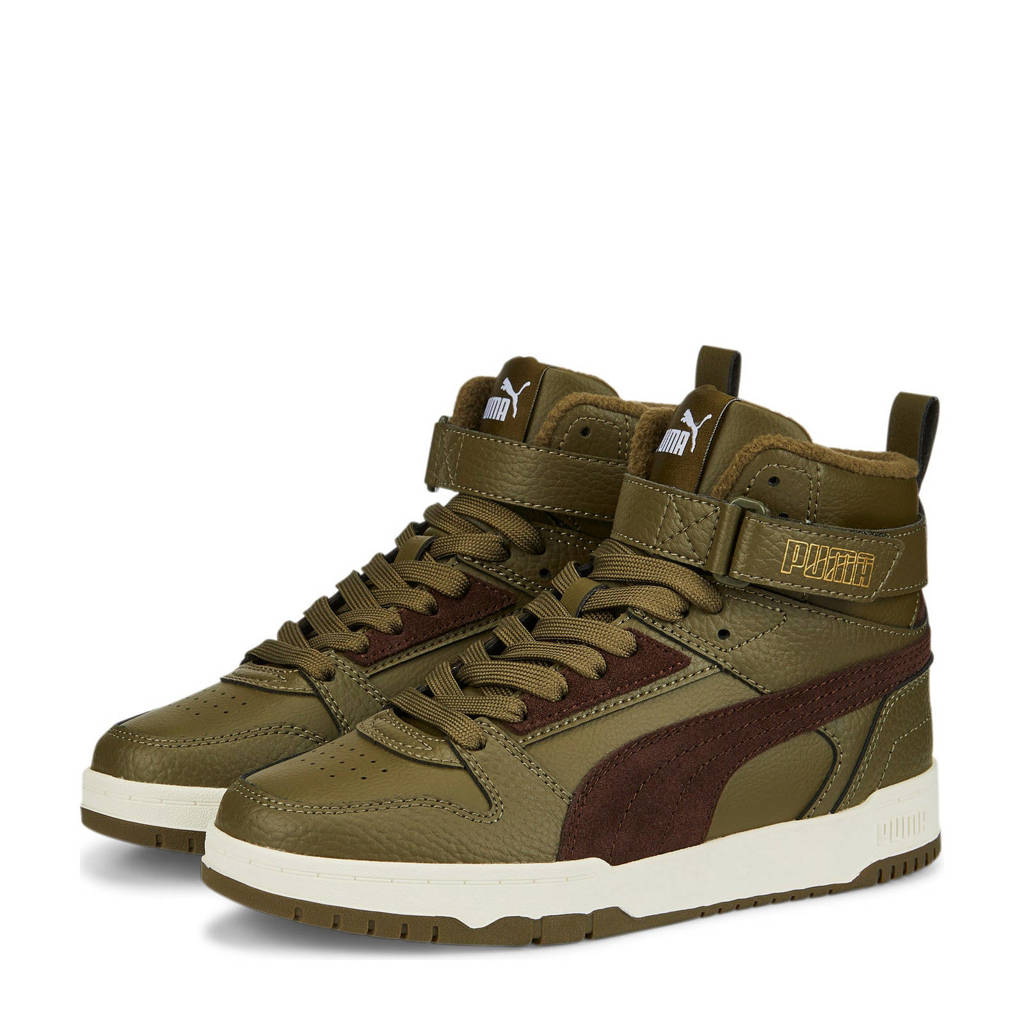 Puma Rebound Game WTR Joy sneakers olijfgroen/bruin