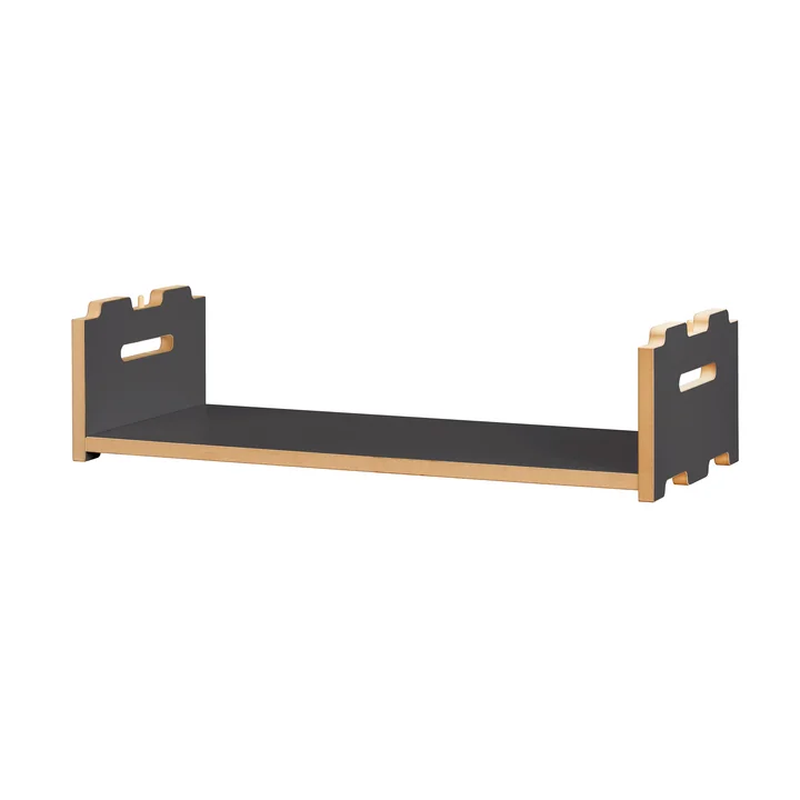 Tojo - hochstapler Regalsystem, Anbaumodul niedrig, anthrazit