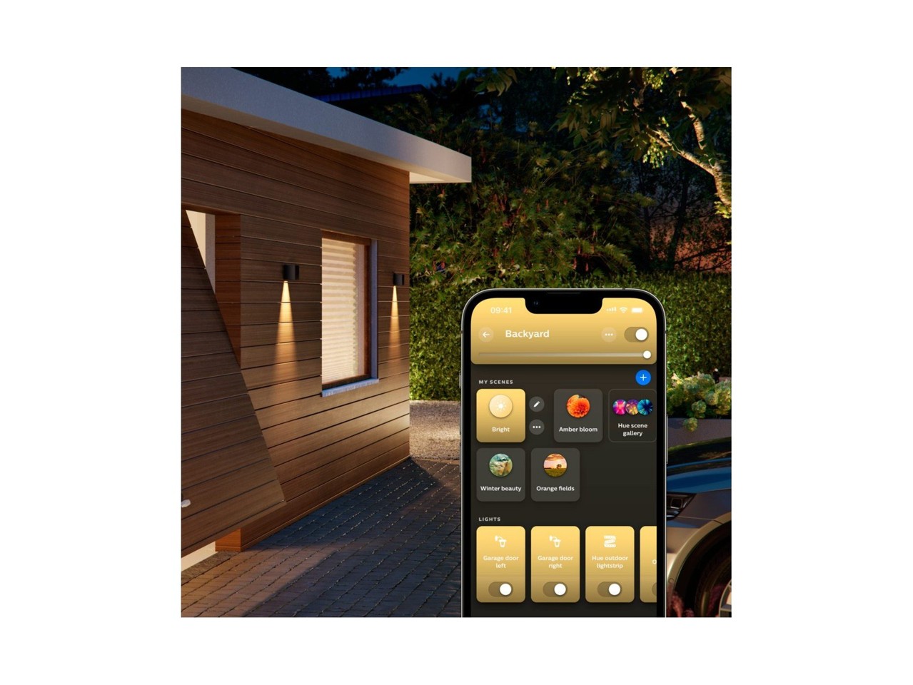 Philips Hue - 2x Downward Resonate Væglampe - Bundle