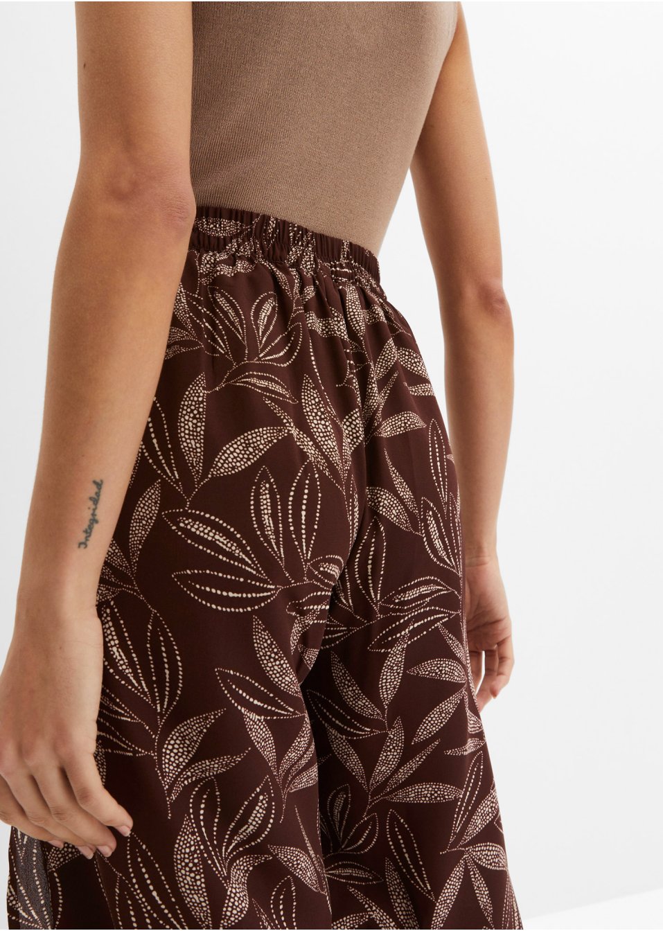 Pantalon palazzo avec fente