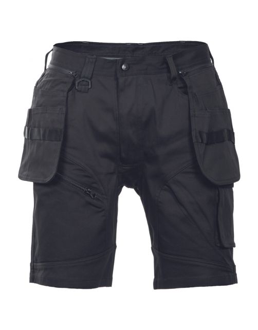 Cerva Werkshort Keilor Stretch Zwart - Werkkleding