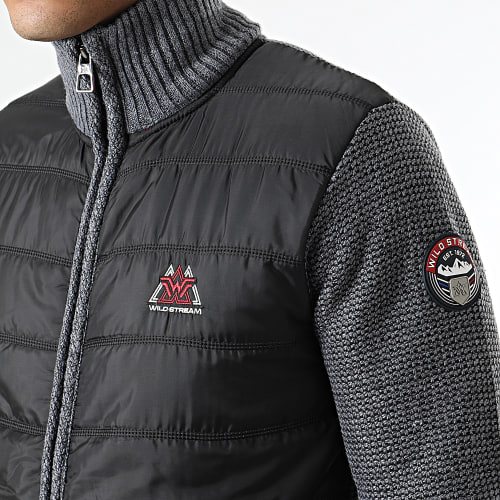 Veste Zippée Sherish Gris Chiné Noir