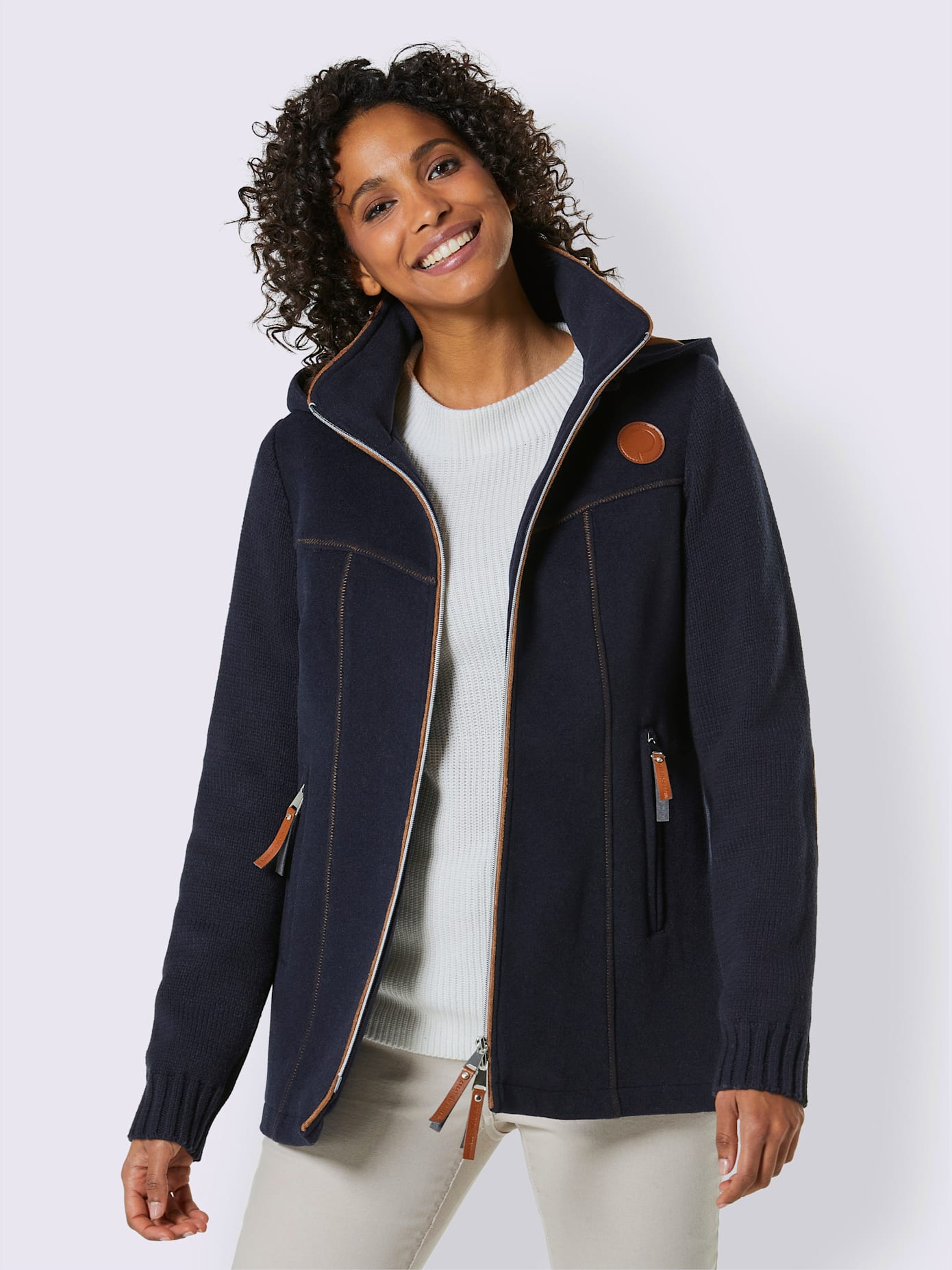 Veste en mélange laine 20% laine