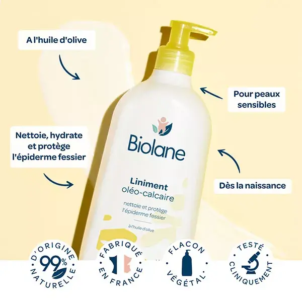 Biolane - Linimento Oleo-calcário - Bebê - Pele Sensível - 300ml