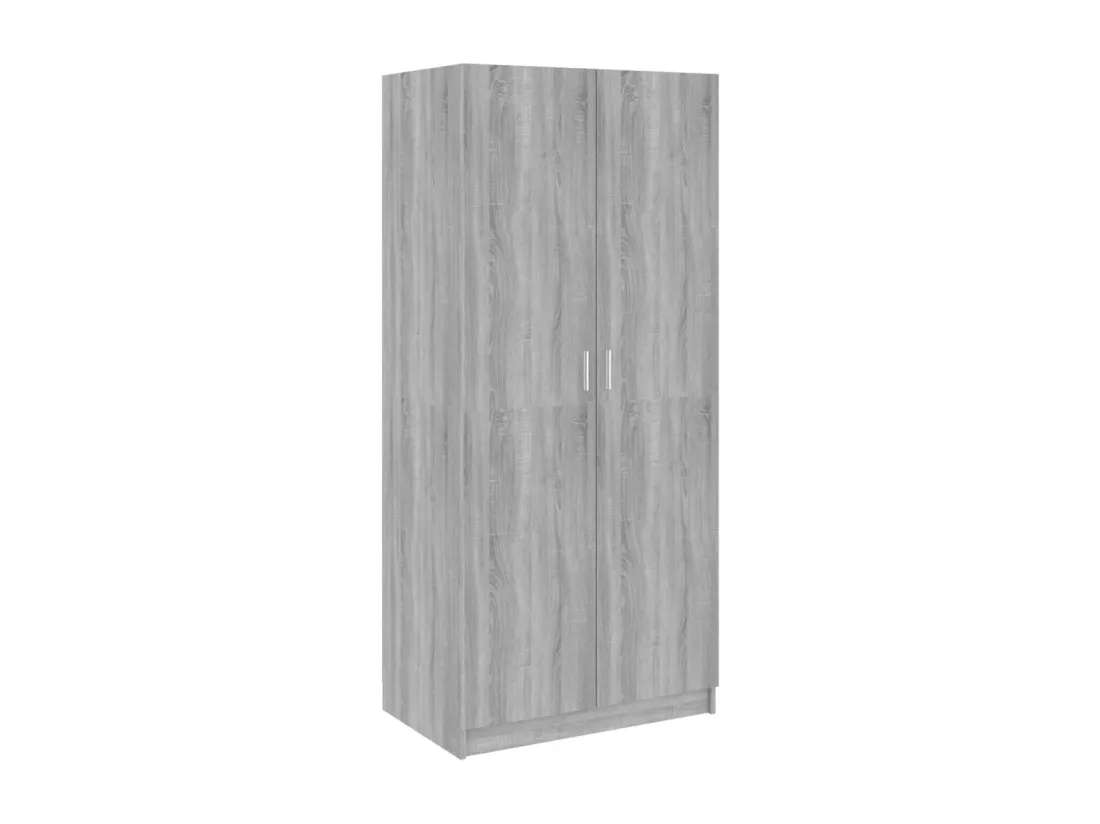 Garde-robe Sonoma gris 80x52x180 cm Bois d'ingénierie