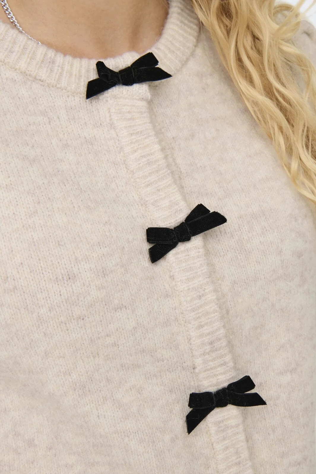 Only Onlbunny Life Bow Ls Cardigan Knt 15344241