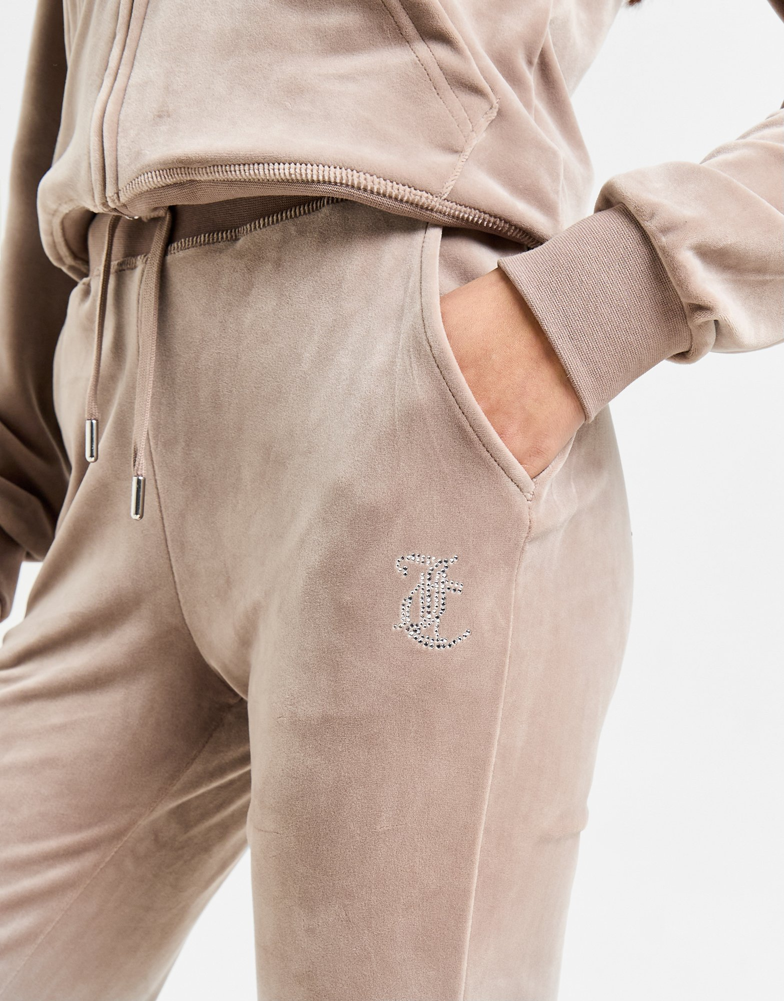 JUICY COUTURE Pantalon de jogging Diamante Velours Femme