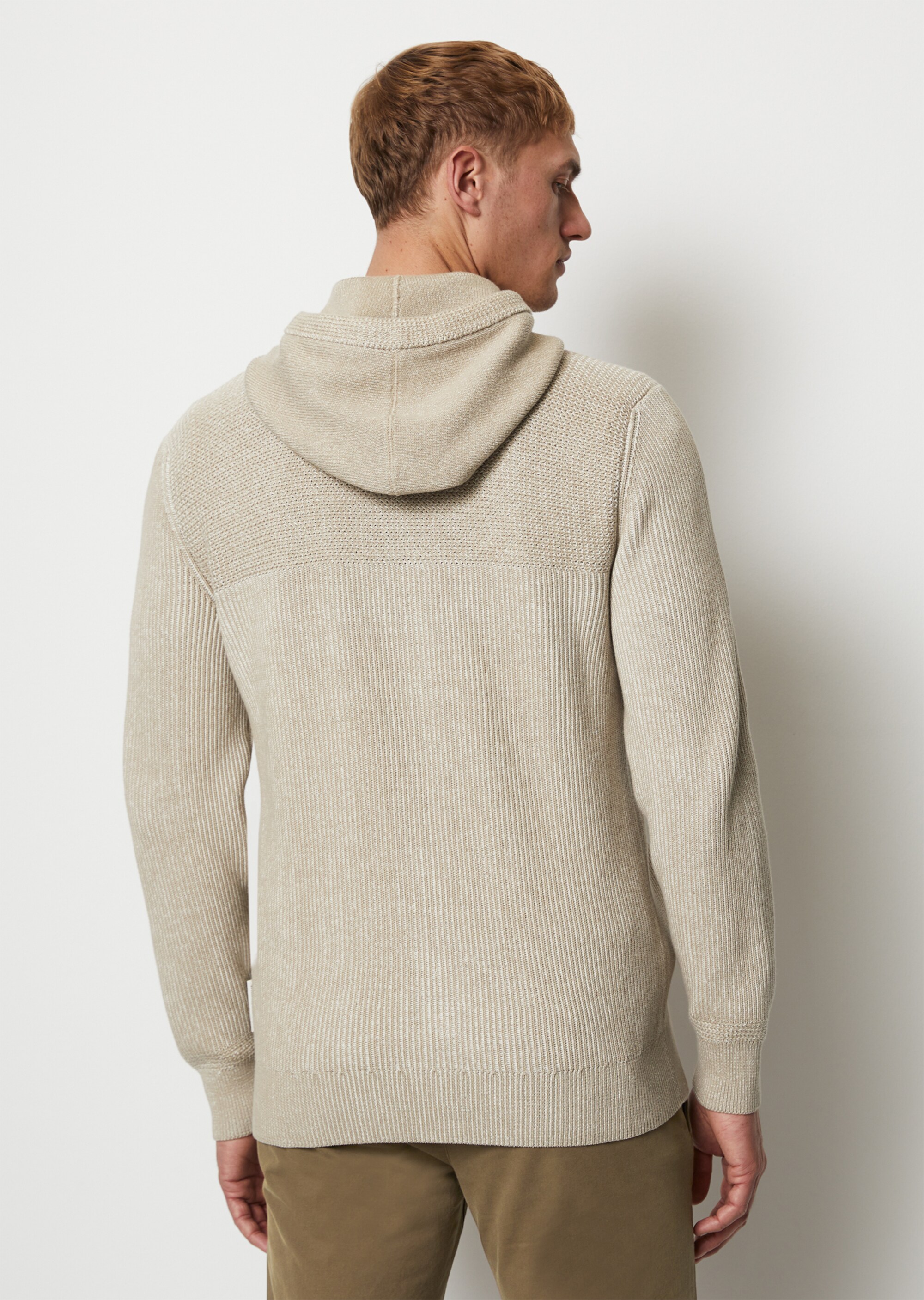 Strickjacke regular mit Kapuze