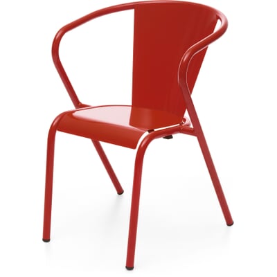 Stuhl Estoril, RAL 3013 Tomatenrot
