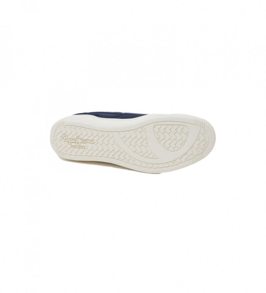 Tênis Pepe Jeans de couro combinado Kore Vintage Navy