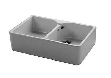 Villeroy & Boch O.novo gootsteen dubbel 90x55cm ceramic  wit