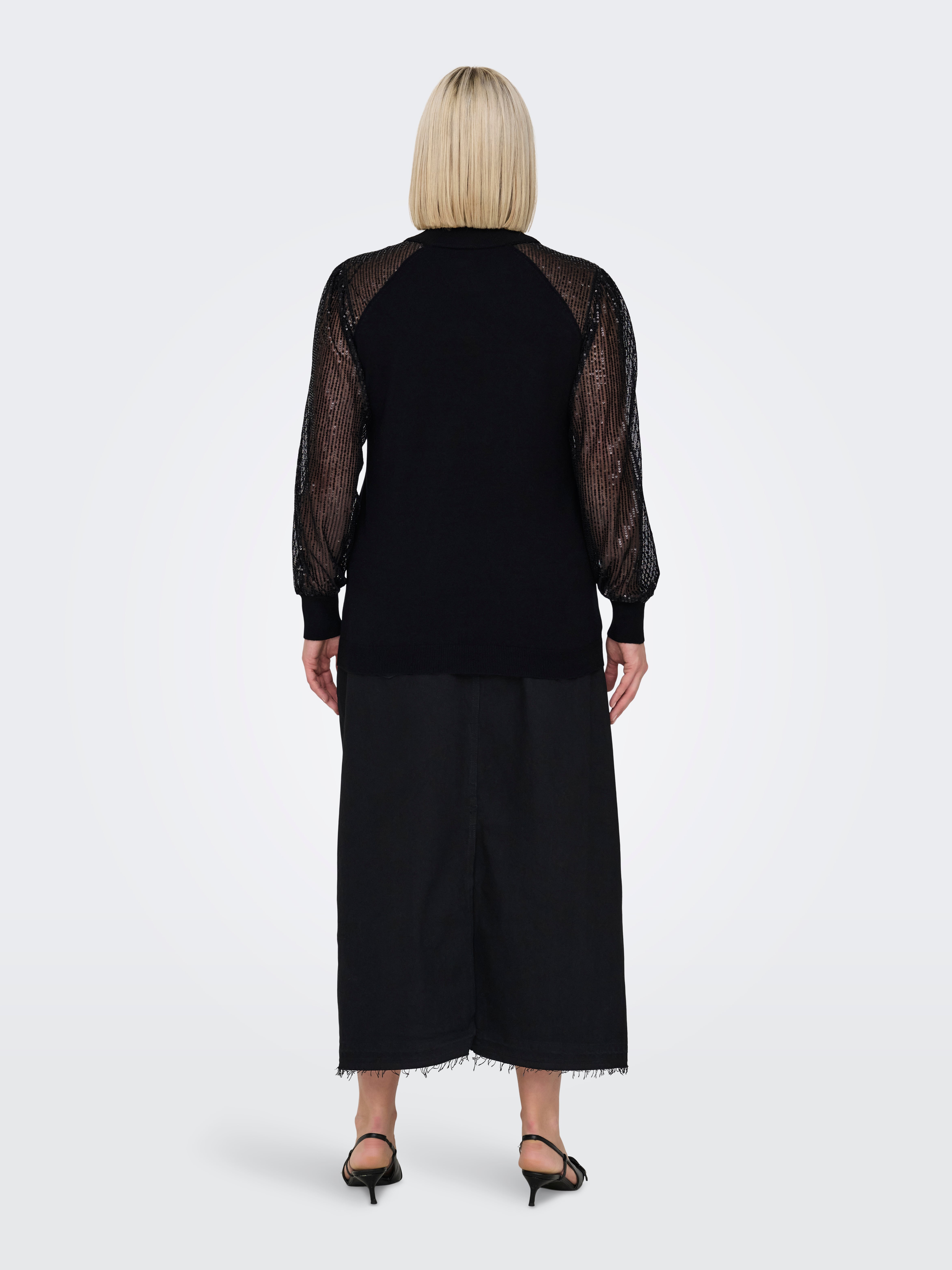 CARNAJA Strickpullover Black