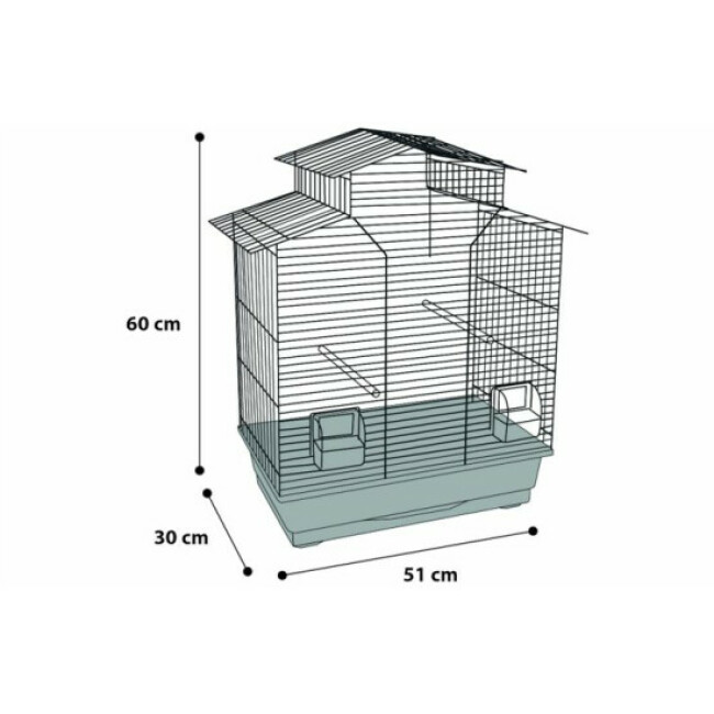 Cage pour perruches Numfor
