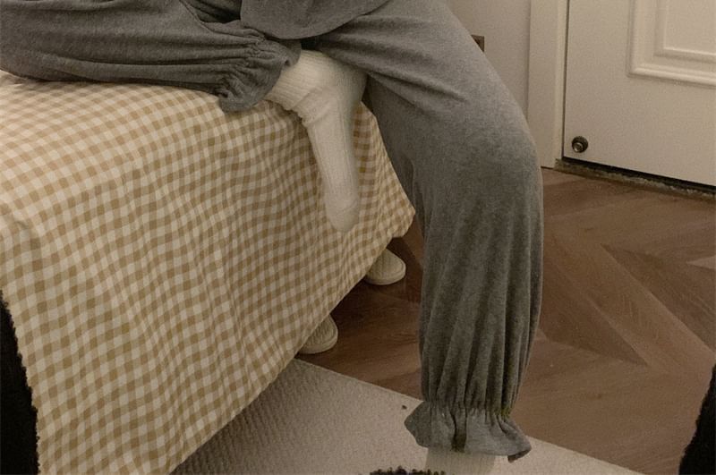 GOUB - Pyjamaset met kantversiering