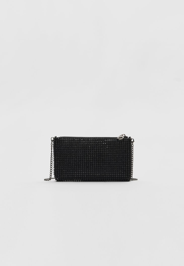 Bolsa pequena com strass