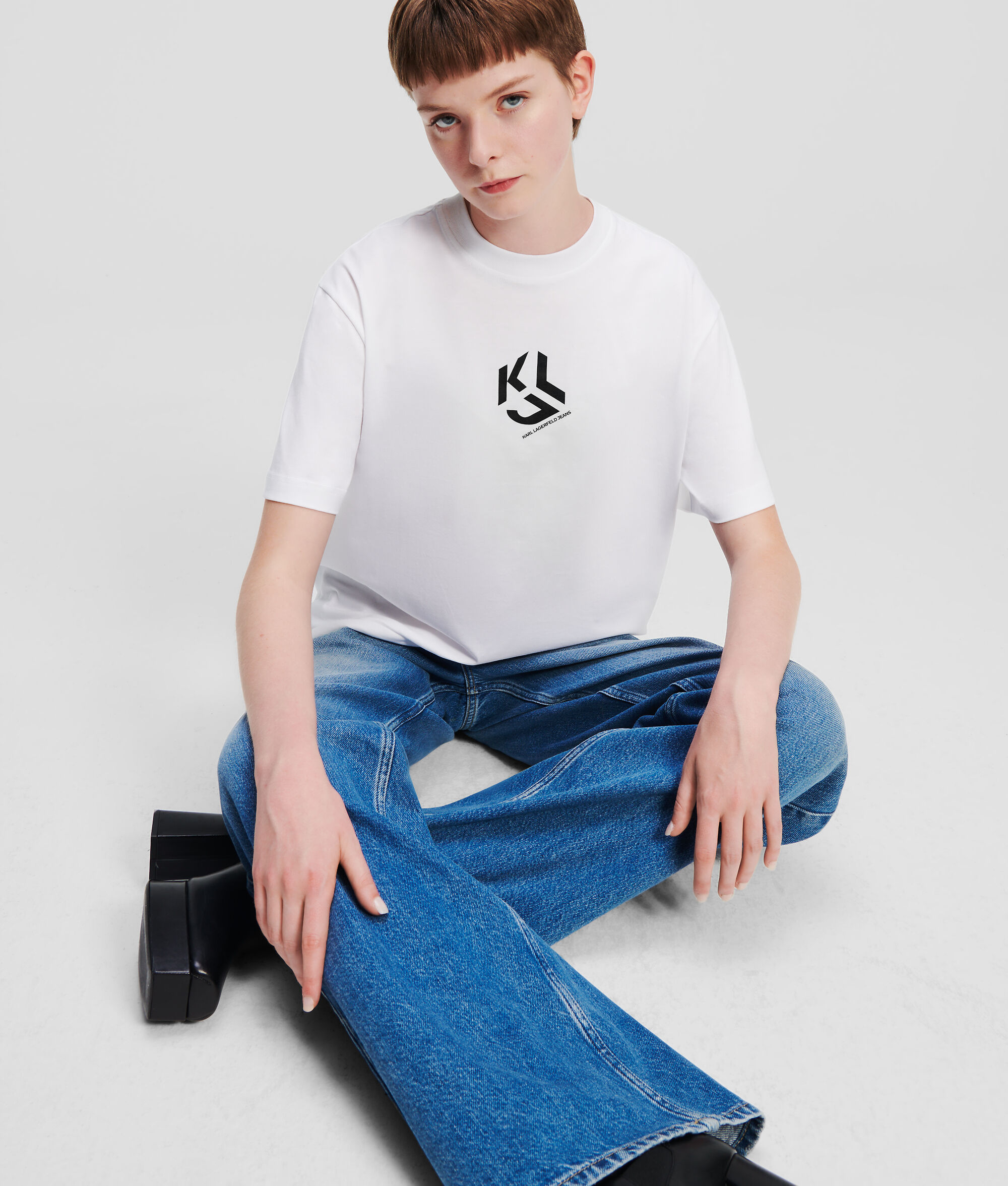 T-SHIRT COUPE DROITE KLJ MONOGRAM