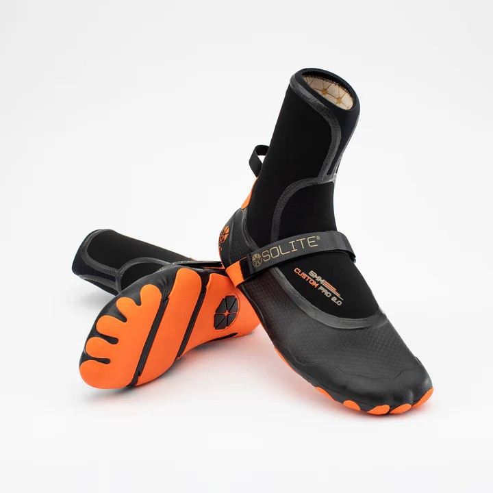 Solite boots Custom Pro 2 - 5 mm - Orange / Black 9 US / 42 Eur