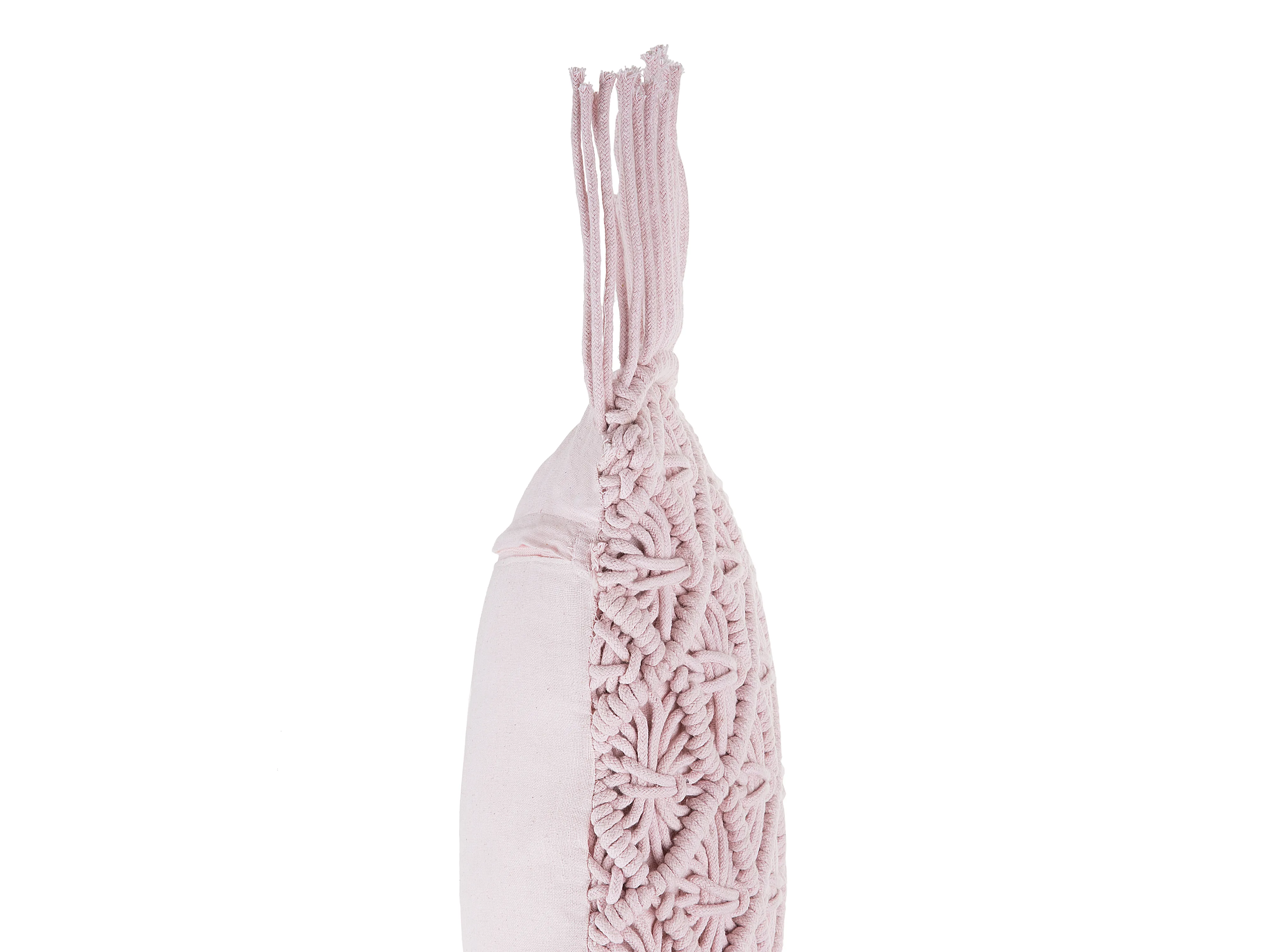 Sierkussen YANIKLAR Katoen 40 x 40 cm Roze geometrisch patroon