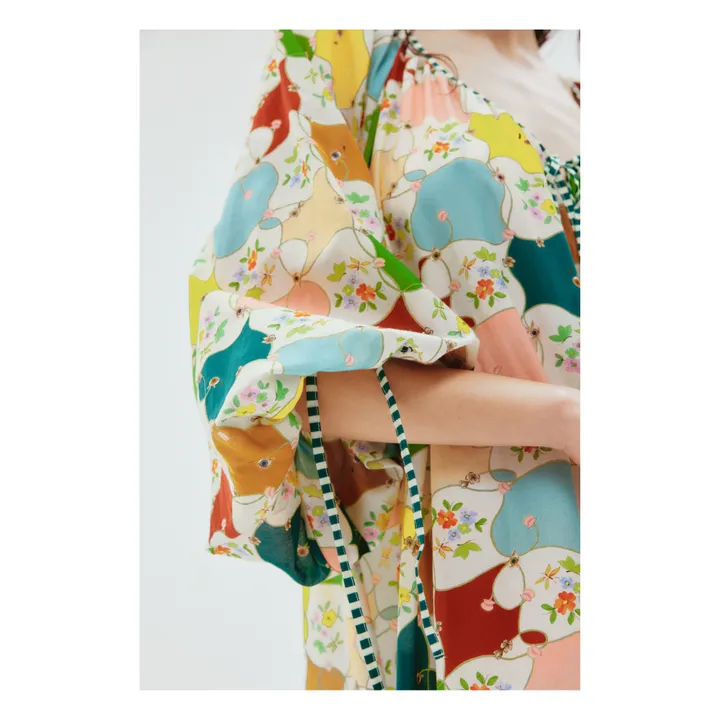 Alémais Robe Everly Soie et Coton | Bleu