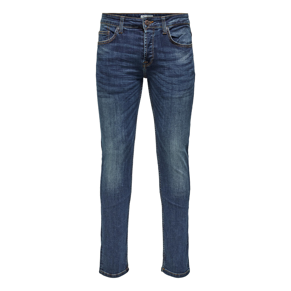 ONLY & SONS<br>Calça jeans reta e elástica Weft