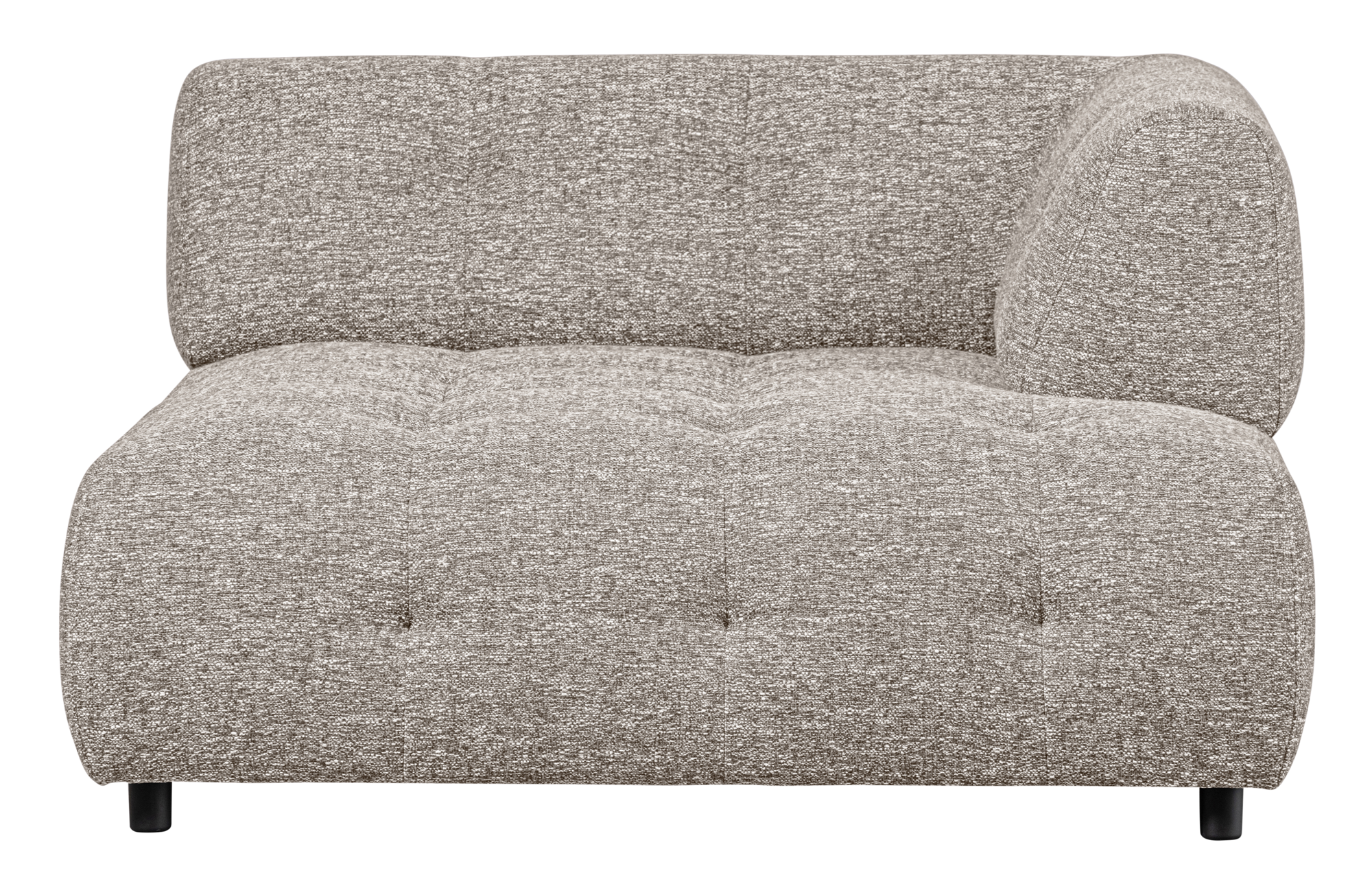 1,5-zits chaise longue Louis melange met arm rechts Louis 1,5-zits chaise longue met arm rechts Melange - Powder