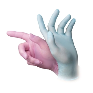 AMPRI Nitril Einweg Handschuhe Style L latexfrei Peppermint Rosie, 60 Stück
