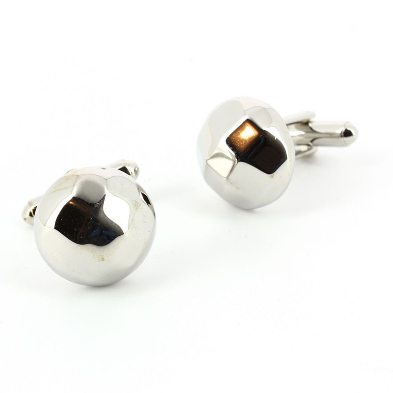 Boutons de manchette, Chunky facet round