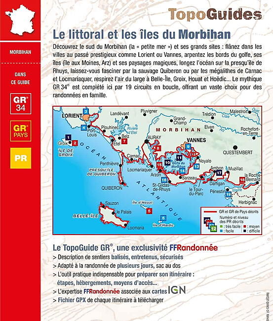 FFRP - 561 LE LITTORAL ET LES ILES DU MORBIHAN FFRP