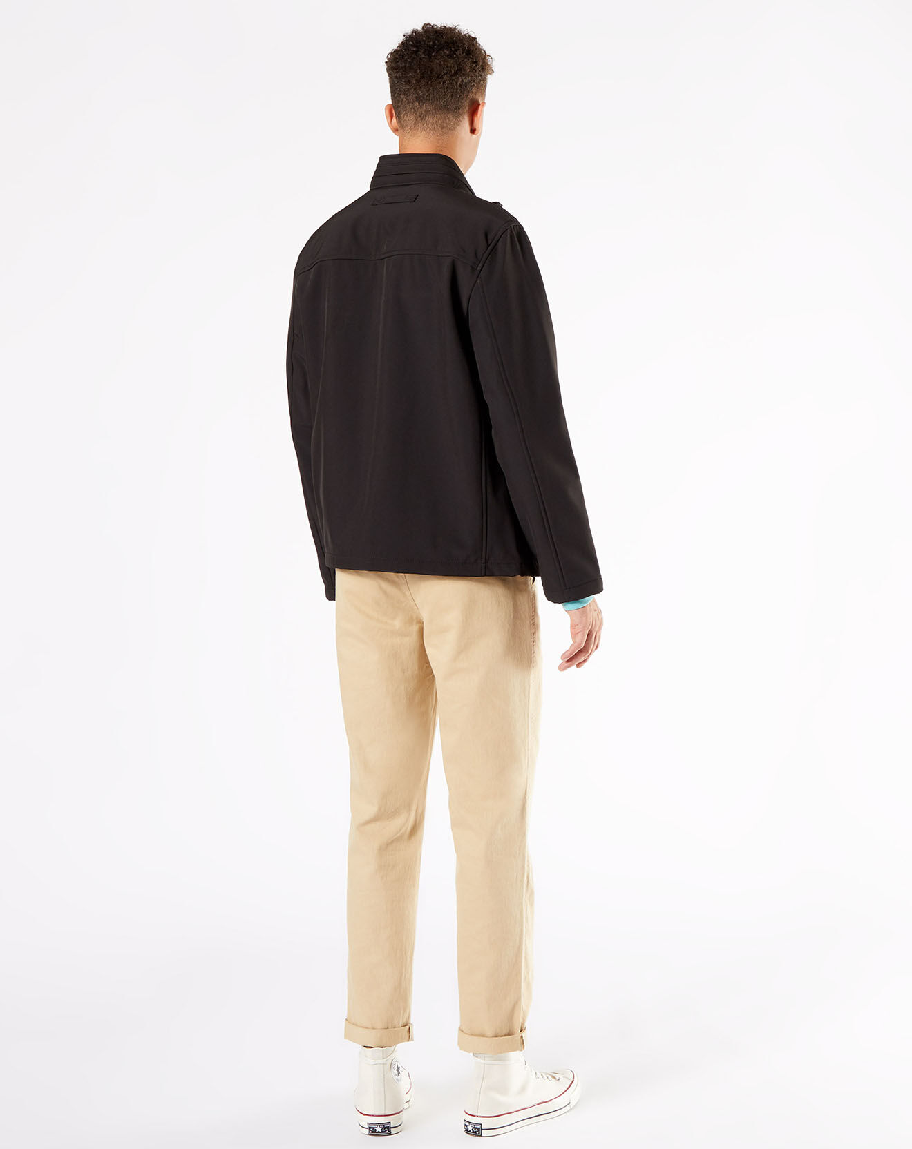 Dockers Veste Full Zip Standcollar noire