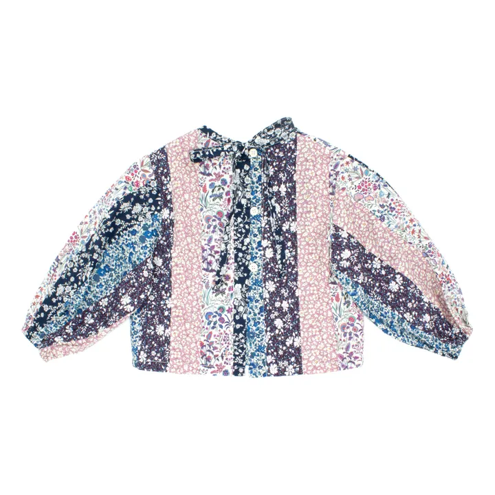 Esther Blouse Patchwork Francis | Bleu