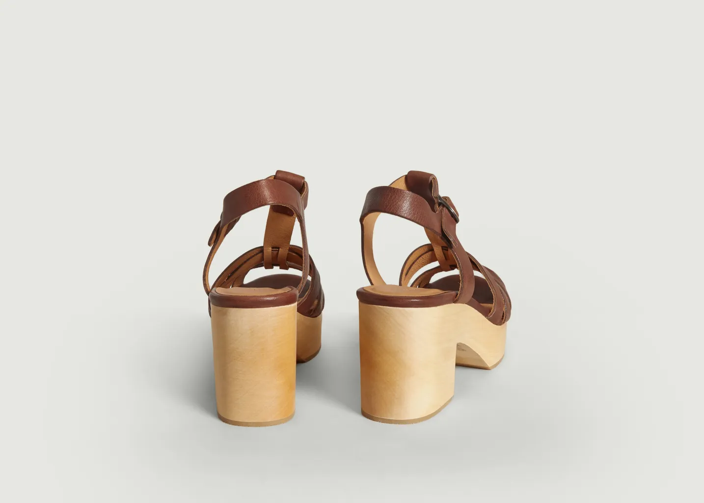 Sandales en cuir et bois Stipa Sessun