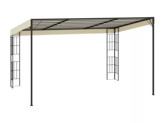 Belvédère mural 3x4 m Crème Tissu