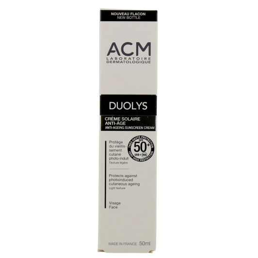 Crème solaire anti-âge SPF50+ ACM Duolys