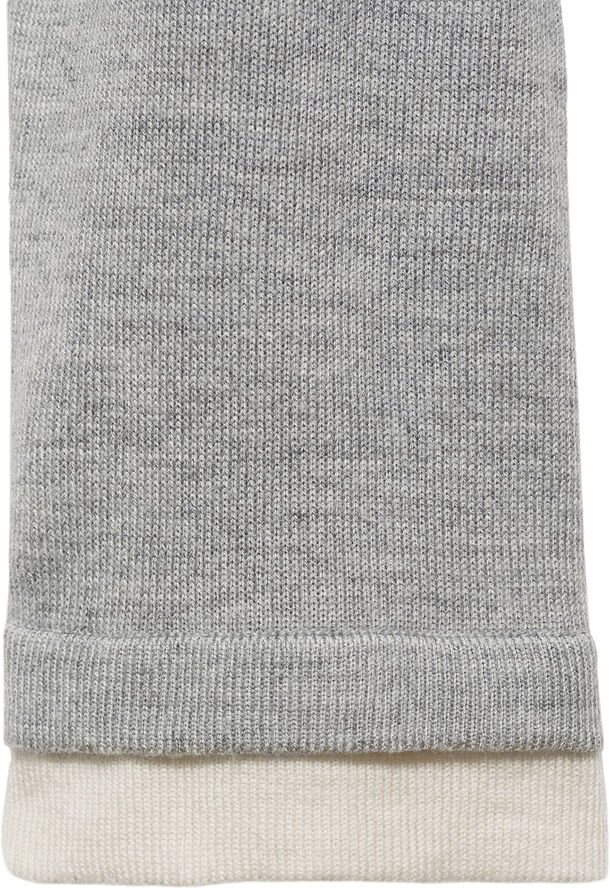 MANGO Contrast trim sweater Lt pastel grey