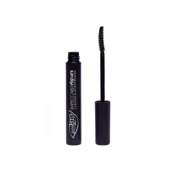 Máscara para cílios Purobio Cosmetics Impeccable Curling and Lengthening 01 Preta