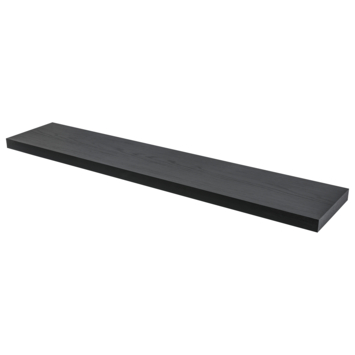 Duraline wandplank XL4zwart eiken 118x23,5 cm 38 mm