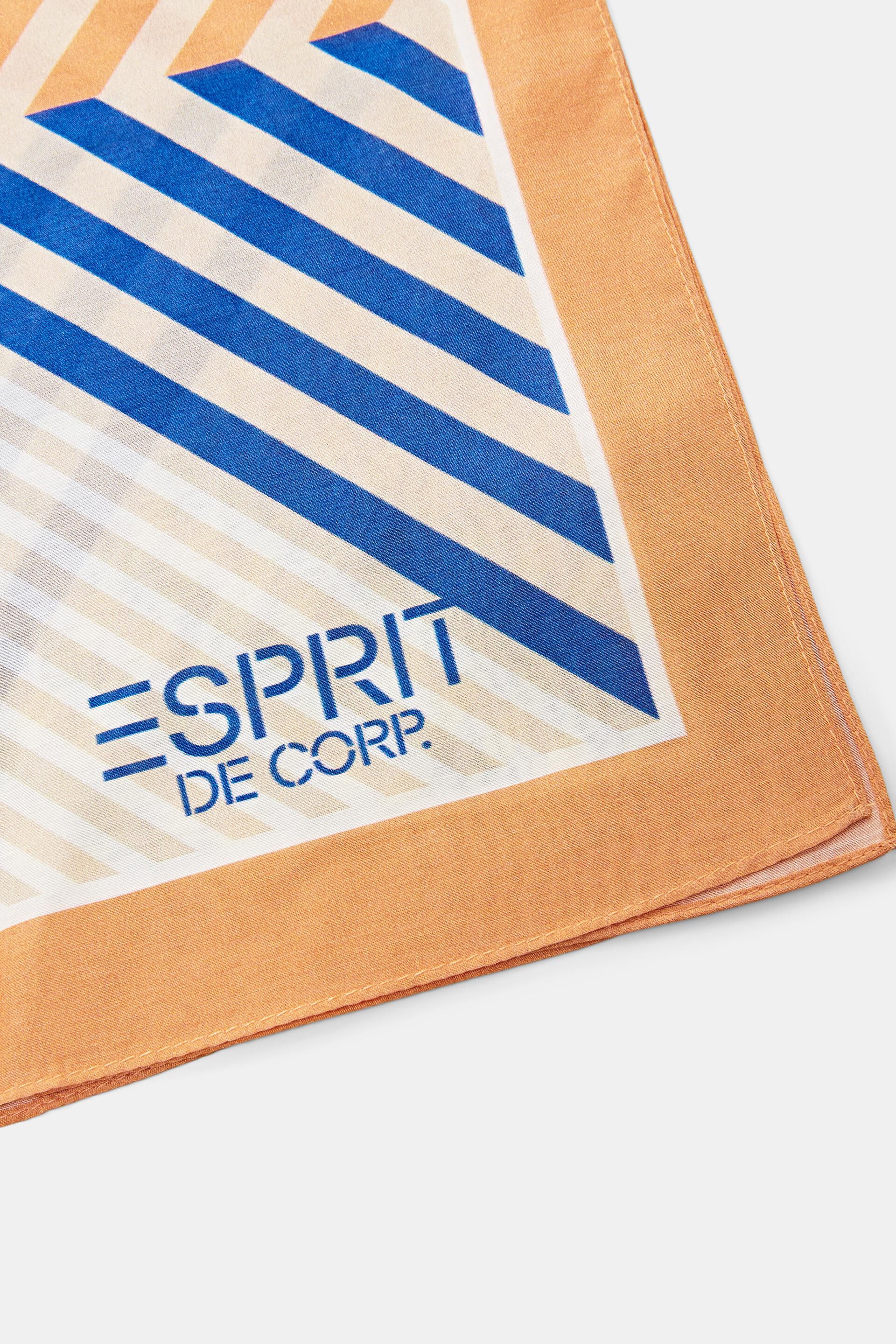 Foulard carré à teneur en soie animé d’un mélange de motifs