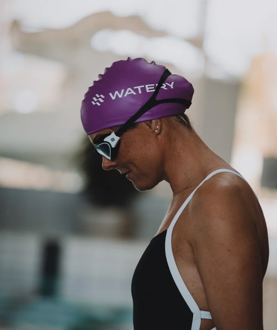 Watery badehætte (fra 10 år) - Signature - Violet