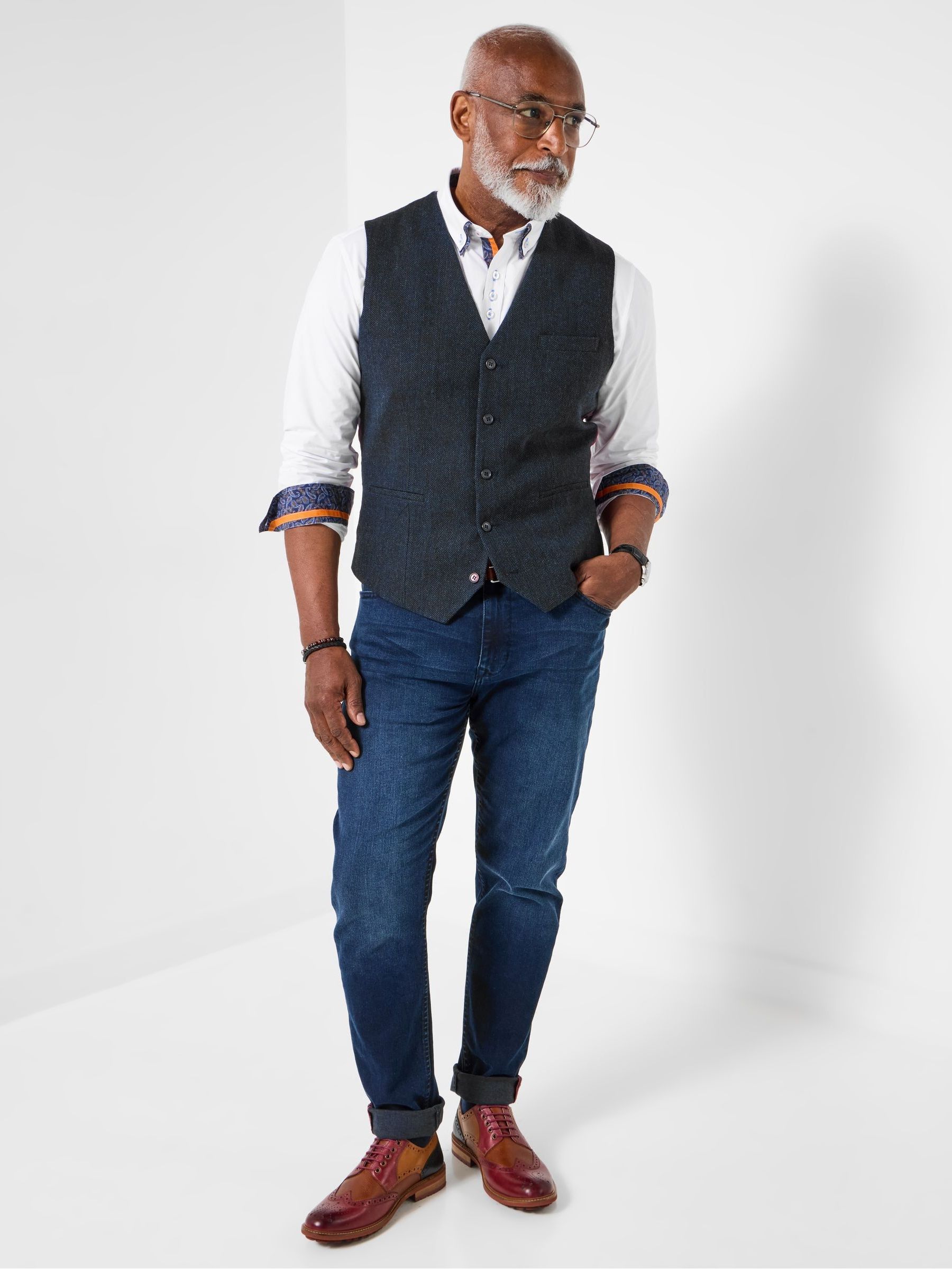 Joe Browns Handsome Herringbone Waistcoat