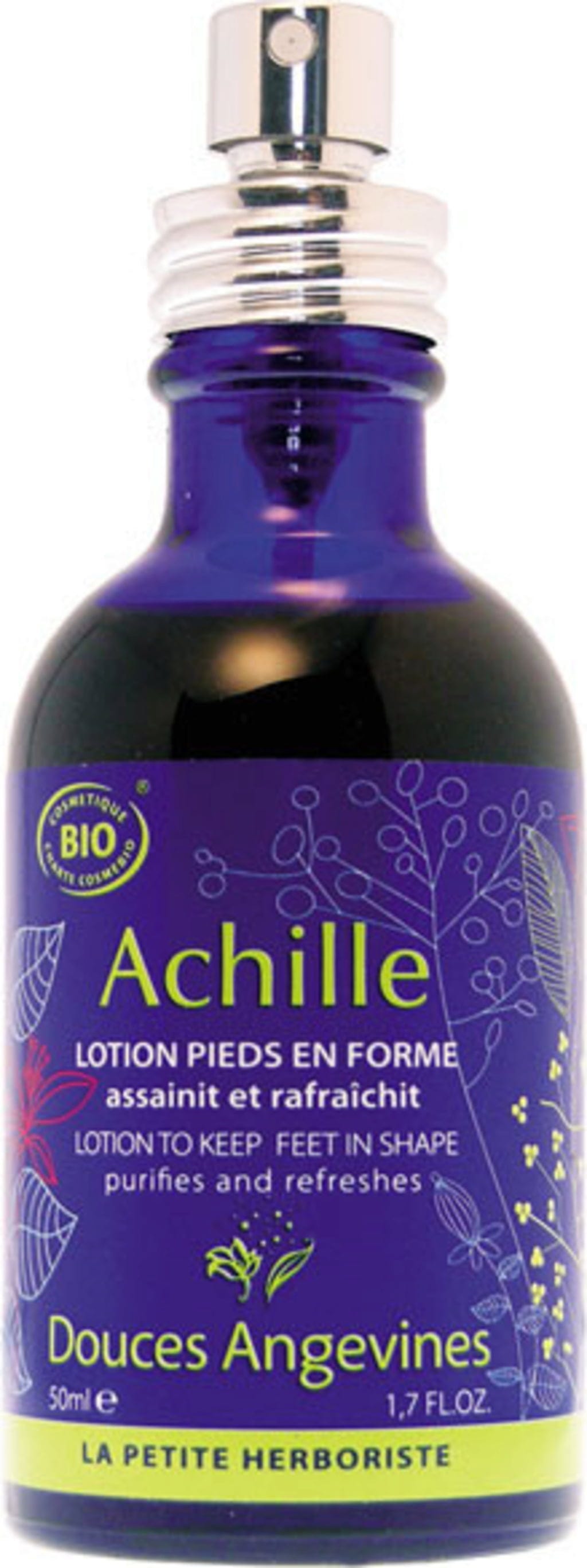 Douces Angevines  Achille Erfrischendes Fuß-Spray, 50 ml