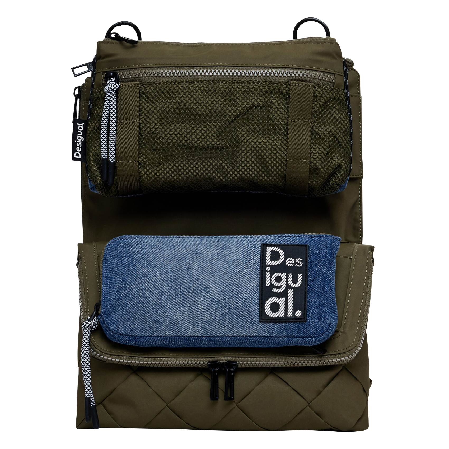Sac bandoulière 2-en-1 matelassé | Vert