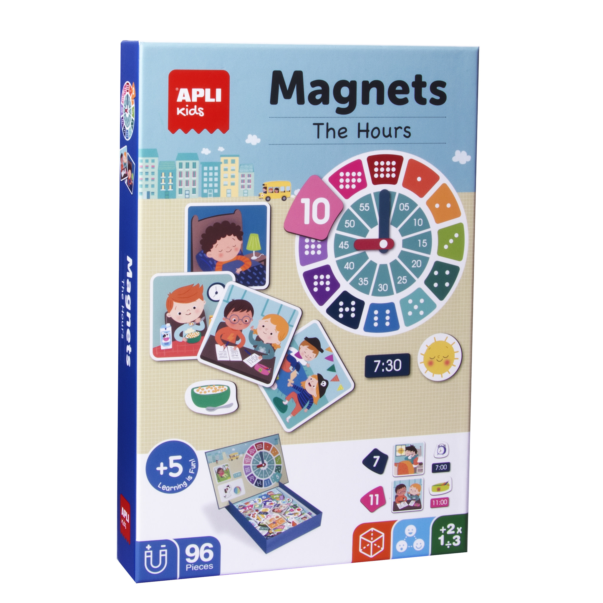 Apli Apli Klok kijken Magneetkaart 96-delig