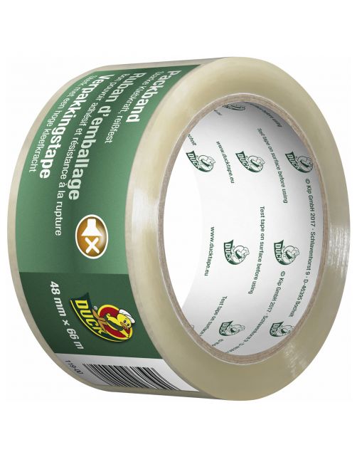Duck Tape Verpakkingstape Transparant 48mmx66m - Verfaccessoires - 48 mm Transparant