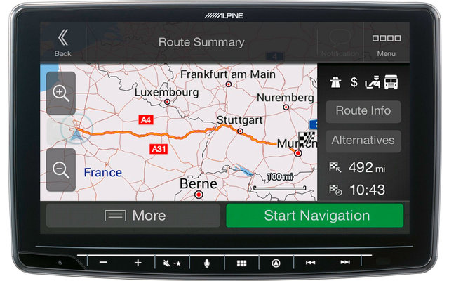 Alpine Halo9 Navi Multimedia Navigationssystem für Wohnmobil und Truck 9 Zoll