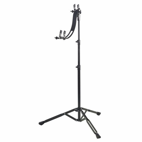 K&M 14760 Gitarrenspielständer für E-Gitarre schwarz