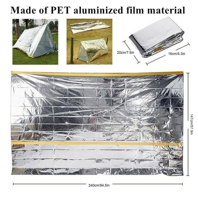 Emergency Shelter Rescue Survival Termeltelt 152x240cm