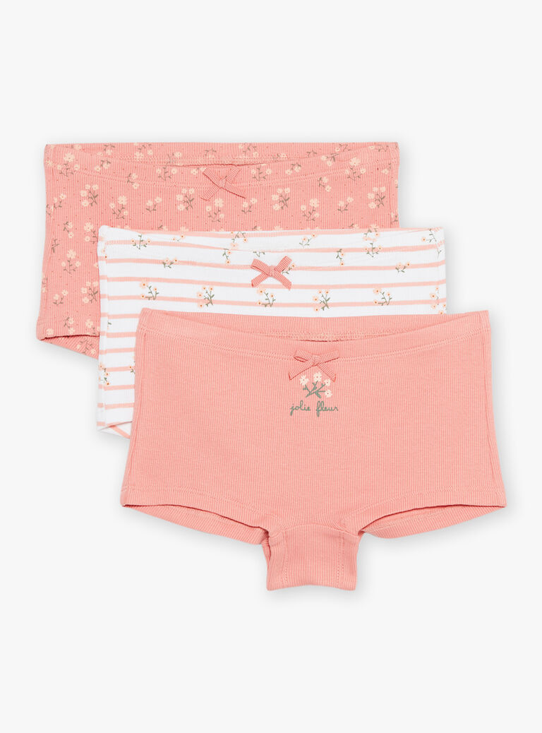 Lot de 3 shortys assortis en coton biologique
