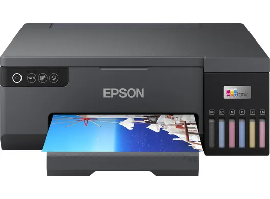 Epson EcoTank L8050 - Printer - farve - blækprinter - ITS - A4 - 5760 x 1440 dpi - op til 8 spm (mono) / op til 8 spm (farve) - Wi-Fi(n)