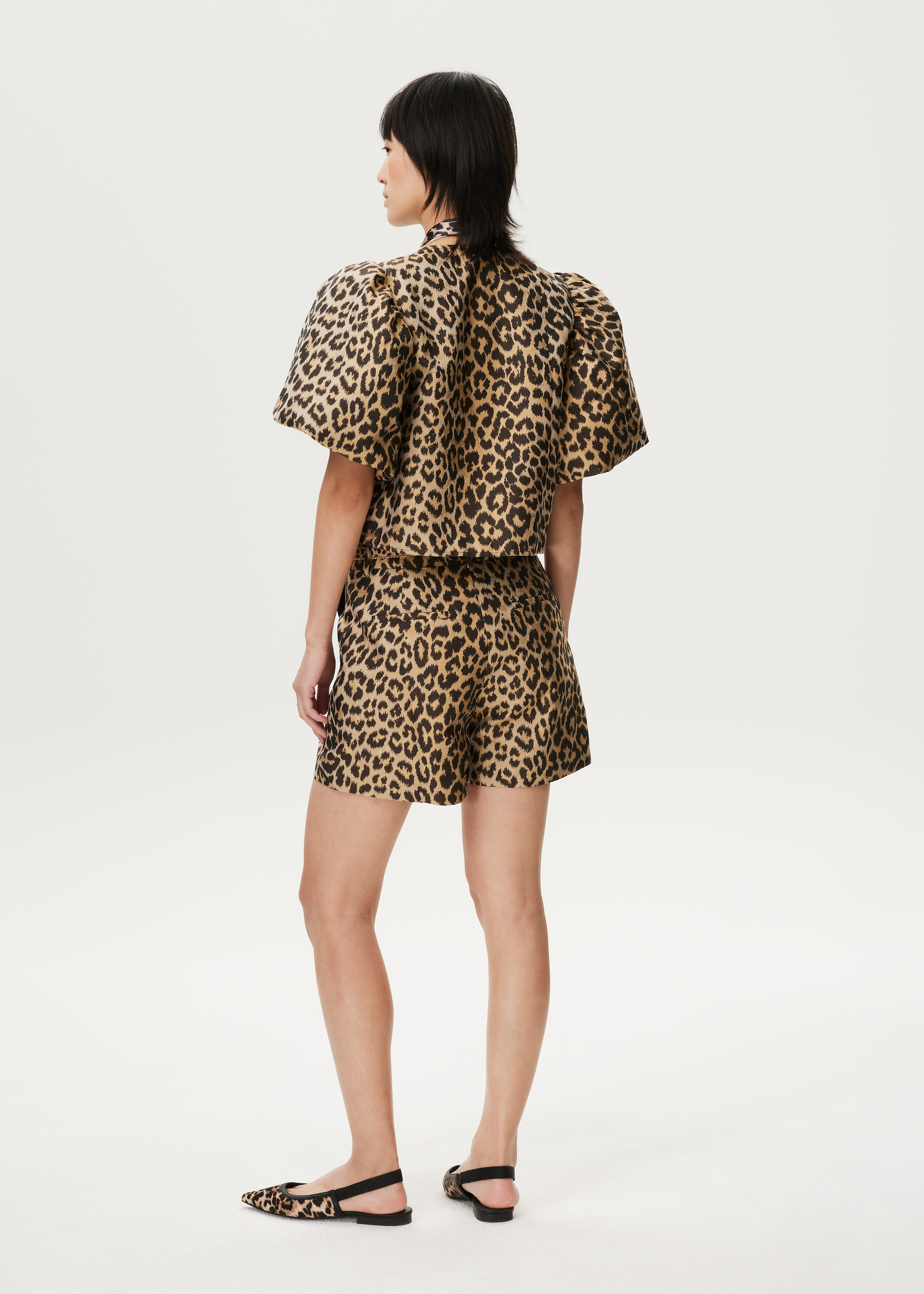 Blouse met panterprint