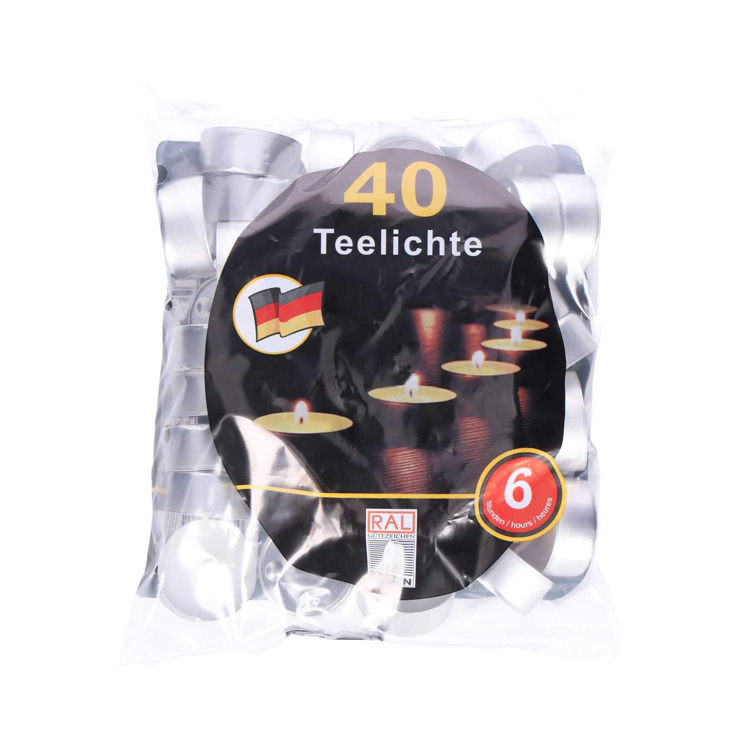 Gies Teelichte weiß 6 h Brenndauer 40er